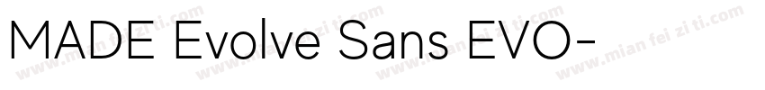 MADE Evolve Sans EVO字体转换